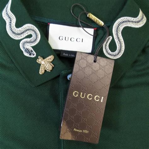 gucci dress snake|Gucci polo snake collar.